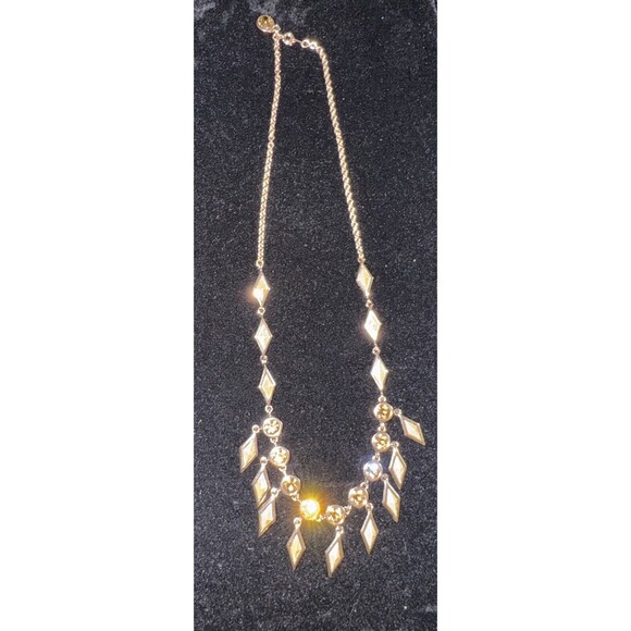 Marc By Marc Jacob’s Rose Gold Bling Necklace Boho Glam Y2K Dangle Statement - Picture 2 of 6